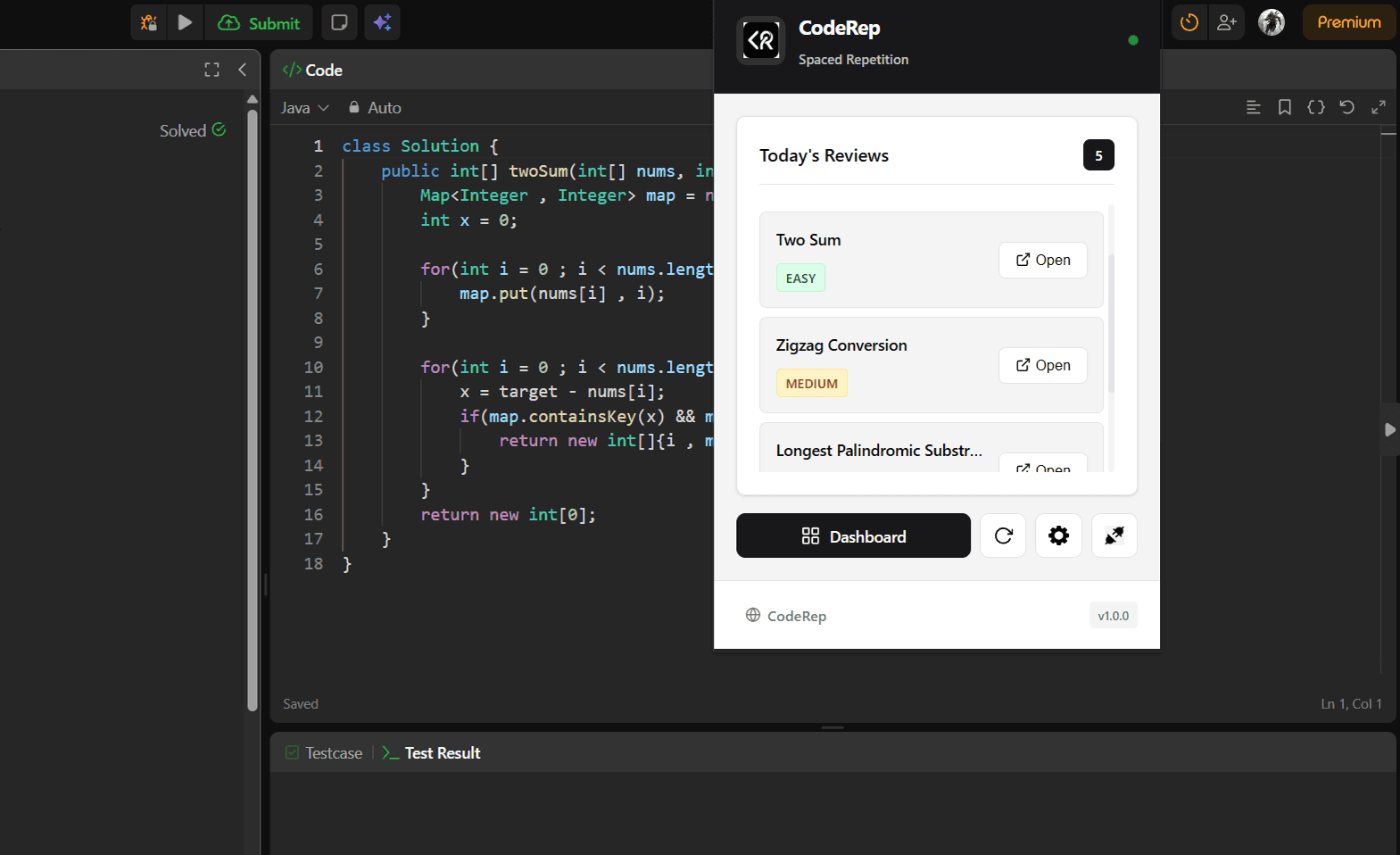 Extension Screenshot